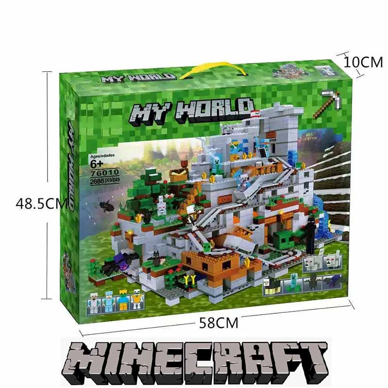 لگو ماینکرافت غار کوهستان Minecraft The Mountain Cave 76010 | ساختنی 2688 قطعه